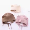 Gorro Fetal para Recién Nacido, Gorro para Bebé, Gorro de Punto para Bebé, Gorro de Punto para Bebés Pequeños, Gorro de Invierno y Otoño con Protección para los Oídos