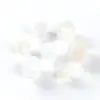 Jingde Joyería Cristal Fantasma Copo de Nieve Blanco Natural Cuentas Sueltas Individuales Cuentas Redondas Cubo de Azúcar Accesorios para Joyería DIY Venta al por Mayor
