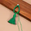 Llavero de Borla de Algodón Xizang-Style Retorcido a Mano 5cm Borla Colgante Semi-Terminado Accesorios DIY Accesorios de Brocado Song Venta al por Mayor