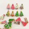 Decoración Navideña Transfronteriza Pinzas de Madera Muñeco de Nieve Pinzas de Madera Árbol de Navidad Suministros para Decoración del Hogar