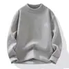 Suéter de punto casual de cuello redondo para hombre, marca popular de moda transfronteriza, en stock, manga larga, cálido, directo del fabricante