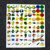 Adesivos de Frutas e Vegetais. Adesivos de Flores Vermelhas Pequenas para Jardim de Infância. Adesivos para Celular DIY. Adesivos Pequenos de Flor Vermelha Autoadesivos
