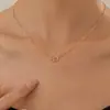 Collar de Perro Hueco de Plata de Ley 925 para Mujer, Estilo Coreano, Sencillo y Elegante, Colgante de Perro Mascota Lindo Incrustado con Diamantes, Cadena para Clavícula