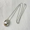 Colar Longo Estilo Europeu e Americano Gota D'água Dourado e Prateado, Corrente de Suéter da Moda, Design de Nicho, Personalidade Única, Punk Minimalista de Alta Qualidade