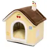 [Pré-venda] Casa de cachorro de grafeno, ninho de dormir totalmente fechado e quente para cães e gatos de pequeno e médio porte