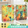 Novo Caderno Planejador Transfronteiriço 2026 Caderno de Agenda de Alto Valor Caderno Original Floral com Espiral Caderno A5 com Elástico