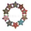 El nuevo estilo nacional de 21 años, color retro de flores, flor de crisantemo, color macarrón, girasol blanco
