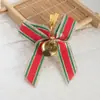 Mini Cascabeles Navideños Lazos Decoración para Envoltura de Regalos Navideños Accesorios para Colgantes Hechos a Mano DIY Materiales