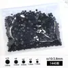 Rey Negro Abanico Diamante Fondo Plano Ss4 Diamantes Sueltos Granel Pedrería de Vidrio Arte de Uñas DIY Calcomanías de Uñas de Cristal Accesorios