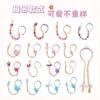 Série de Acessórios de Cabeça de Princesa de Cabelo Longo para Crianças Transfronteiriços Tranças Coroa Laço Acessórios Acessórios de Vestido de Princesa