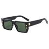 Gafas de Sol Retro Personalizadas Estilo Ins, Gafas Modernas de Pasarela, Nuevas Gafas Cuadradas de Moda Transfronterizas con Protección UV