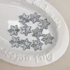 Cuentas Acrílicas Transparentes de Copo de Nieve Multicolor con Agujeros para Accesorios de Llavero DIY y Cuentas Sueltas