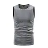 Nova moda simples de verão T-shirt brilhante AliExpress compra por atacado colete masculino sem mangas com bronzear ZT-YB02