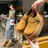 Zapatos tipo Birkenstock de suela gruesa que aumentan la altura para mujeres menudas, colección de otoño 20256, mocasines retro con puntera ancha