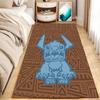 Linda Alfombra de Mesita de Noche de Dibujos Animados Stitch, Resistente a Manchas y Fácil de Cuidar, Alfombra Resistente al Desgaste para Mirador, Manta Refrigerante para Dormitorio, Alfombra para Mesa de Café de Sofá