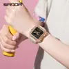 El Nuevo Reloj Electrónico de Sanda es un Éxito Transfronterizo, Reloj Estudiante Multifuncional Resistente al Agua, Reloj Deportivo Transparente Cuadrado Resistente al Agua para Hombres y Mujeres