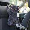 Caixa de lenços de papel para carro de gato fofo, cadeira criativa multifuncional, pendurado nas costas, bombeamento de lenços de papel, boneca de pelúcia, suprimentos para carro, mulheres