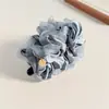 Pinza para el Cabello de Malla Plisada Burbuja Estilo Coreano Flor Delicada Botón Plátano, Elegante y Graciosa Pinza para Cola de Caballo, Pasador, Accesorio para el Cabello