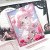Nuevo Cuaderno A5 Colorido con Diseño de Chica Hermosa, Diario de Dibujos Animados Anime de Alto Valor, Cuaderno Planificador de Chica Hermosa