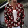 Nuevo cárdigan de punto floral europeo y americano de Halloween para Amazon, AliExpress y tiendas independientes, versátil y elegante