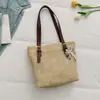 Bolsa Tote Grande Capacidade Feminina Estilo Novo 2026, Bolsa Artesanal Tecida à Mão, Bolsa para o Dia a Dia, Bolsa Transversal, Bolsa de Ombro de Mão