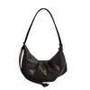Yue Zi 2026 Otoño/Invierno Nueva Moda Retro Bolso de Hombro Plegado Tipo Empanadilla Bolso Cruzado Simple Bolso de Mano de Alta Gama para Mujer