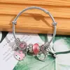 Venta Caliente Transfronteriza Europea y Americana Dibujos Animados Sanrio Melody Kuromi Aleación DIY Joyería Pulsera Al Por Mayor