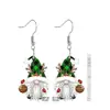 Pendientes Acrílicos Transfronterizos Árbol de Navidad Alce Enano Papá Noel Pendientes Colgantes Pendientes de Navidad Joyería