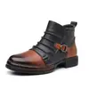 Botas de cuero para hombre más vendidas de Amazon, nuevas botas de moto de moda de caña alta, botines de cuero para hombre, botas de montar, zapatos para hombre de calidad de exportación