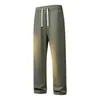 Estilo Pareja Verano Dopamina Nuevos Pantalones Casuales de Pierna Ancha para Hombre, Sueltos, Transpirables, con Caída, Sencillos, Versátiles, de Corte Recto, Tejido de Hielo
