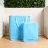 Sacolas DZ personalizadas de papel kraft para café, chá de leite, delivery, restaurantes de hot pot, lanches, flores, bolos e embalagens de presente
