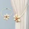 En Stock de Fábrica Transfronterizos Dibujos Animados Flor Crema Ajustables Sin Taladro Creativos Sin Instalación Alzapaños para Cortinas
