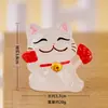 Artesanato Criativo de Gato da Sorte Resina Decorações de Mesa Presentes Escritório Tendência Fofos Pequenos Ornamentos