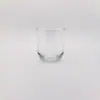 Venta al por mayor del fabricante Portavelas de Aromaterapia de Vidrio Transparente Taza de Cera de Vidrio Transparente Taza de Fondo Curvo Taza de Fondo Redondo Vaso de Agua de Vidrio