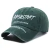 Novo Boné Bordado com Alfabeto Feminino Primavera e Outono Boné de Beisebol Masculino Outdoor Ins Chapéu da Moda Chapéu Protetor Solar