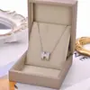 Colar e Brincos com Letra H Micro-Incustados de Zircônia para Mulheres, Corrente de Suéter de Designer, Pingente Acessório Simples, Zircônia Inglesa