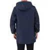 Ropa de trabajo con capucha forrada de forro polar para tallas grandes, impermeable, resistente al aceite, a las manchas, duradera, bata con logo personalizado para hombre