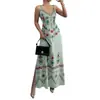 Moda Casual de Verano 2026 Transfronterizo Europeo y Americano Novedad en Stock Vestido Tejido sin Mangas Estampado para Mujer