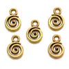 Acessórios de joias DIY em liga padrão espiral anel de mosquito pingente pulseira criativa colar pingente decorativo B206