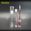 Cosméticos Casuais Brilho Labial Transparente Tubo Redondo 3g 4g Frasco de Plástico para Gloss Labial Tubo Vazio para Sombra Líquida Material de Embalagem