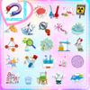 [Ce, Cpc] 50 Piezas de Pegatinas de Dibujos Animados para Experimentos Científicos, Pegatinas Decorativas Divertidas de Ciencia, Física y Química para Diarios y Maletas