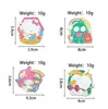Broche de Desenho Animado Europeu e Americano, Acessórios Fofos e Engraçados para Mochilas Infantis, Emblema Metálico Criativo de Coração Fofo Feminino