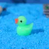Pato amarillo pequeño Color Accesorios para paisajismo con musgo DIY Paisaje micro mini Adornos en miniatura