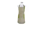 Delantal de Algodón Puro para Adultos, Impermeable, Limpieza del Hogar, Cocina, Horneado, Estilo Nuevo, Impermeable, Resistente a Manchas, Moderno y Sencillo