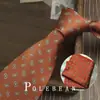 Gravata Marrom Retrô Listrada com Flores Estilo Coreano Amarrada à Mão para Homens Britânica 8cm Formal Anfitrião Negócios Casamento Noivo
