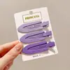 Pinzas para el cabello coloridas, artísticas y coquetas modelo 2025, pinzas de pico de pato estilo universitario para chicas dulces, pasadores para el cabello de estudiante, accesorios para el cabello de alto valor