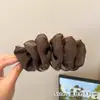 Pinza de Plátano de Tela Retro con Puntos Pequeños para Mujer, Temperamento Suave, Herramienta Versátil para Moños, Chica para el Trayecto, Accesorio para el Cabello en la Parte Posterior de la Cabeza