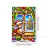 Decoraciones de cubierta de ventana navideña transfronteriza, pancartas de puerta, decoraciones para fiestas navideñas de invierno, decoraciones de pared y ventana para interiores y exteriores