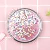 Espejo de Maquillaje Portátil de Doble Cara con Diseño de Arena Movediza, Espejo Pequeño para Regalo al por Mayor, Personalización