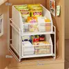 Armario de Hostelería Almacenamiento en Capas Artefacto Dormitorio de Estudiantes Cosa Buena Gabinete Profundo Extraíble Estante Organizador Interior Estante para Snacks
